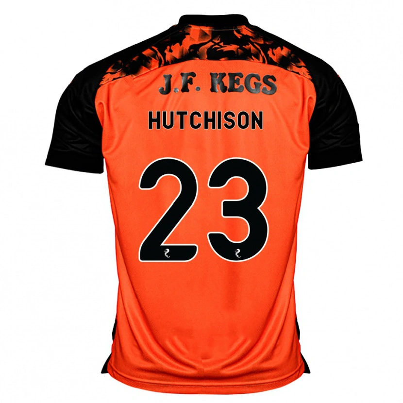 Danxen Homem Camisola Daisy Hutchison #23 Laranja Preto Branco Principal 2026/27 Camisa