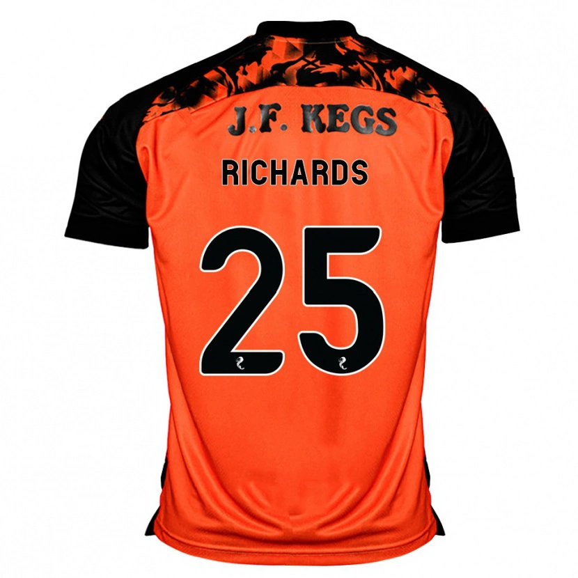 Danxen Homem Camisola Dave Richards #25 Laranja Preto Branco Principal 2026/27 Camisa