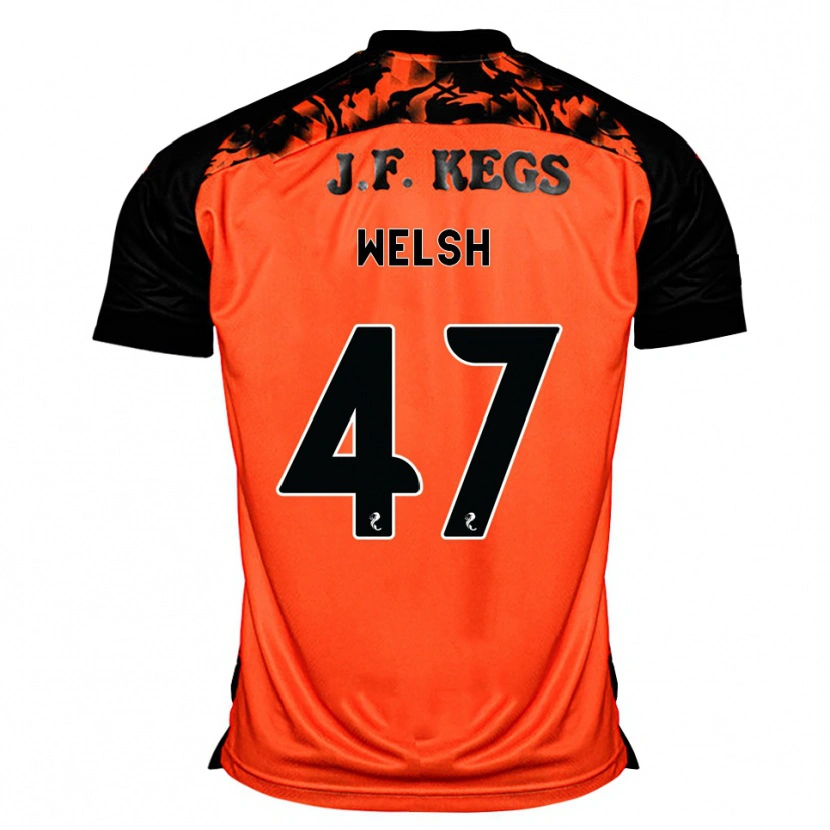 Danxen Homem Camisola Harry Welsh #47 Laranja Preto Branco Principal 2026/27 Camisa