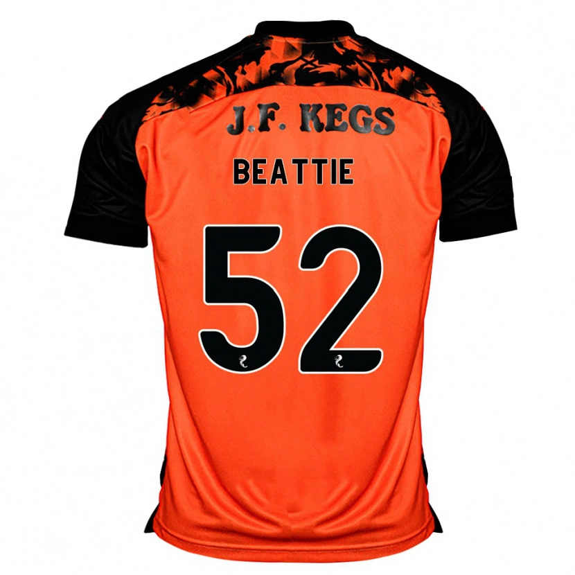 Danxen Homem Camisola Calvin Beattie #52 Laranja Preto Branco Principal 2026/27 Camisa