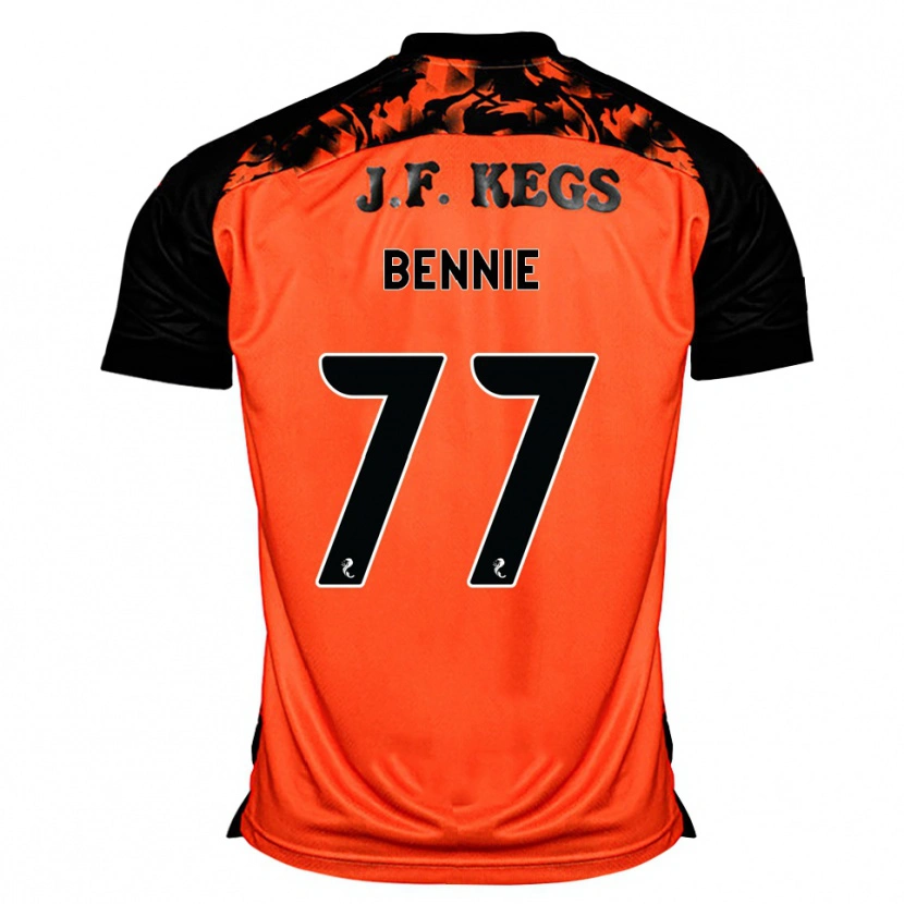 Danxen Homem Camisola Daniel Bennie #77 Laranja Preto Branco Principal 2026/27 Camisa