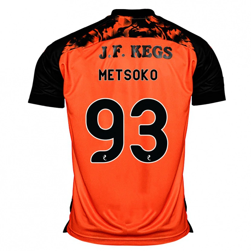 Danxen Homem Camisola Idjessi Metsoko #93 Laranja Preto Branco Principal 2026/27 Camisa