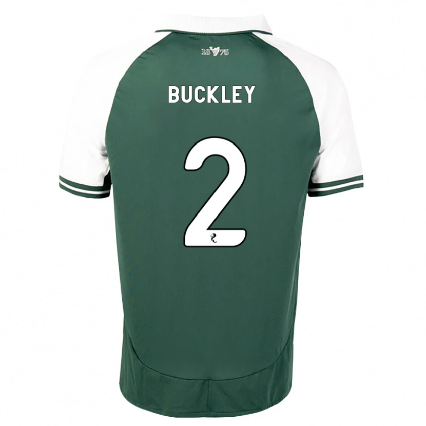 Danxen Homem Camisola Adam Buckley #2 Verde Mar Branco Principal 2026/27 Camisa