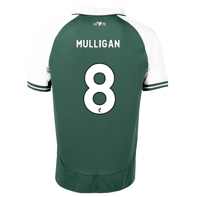 Danxen Homem Camisola Josh Mulligan #8 Verde Mar Branco Principal 2026/27 Camisa