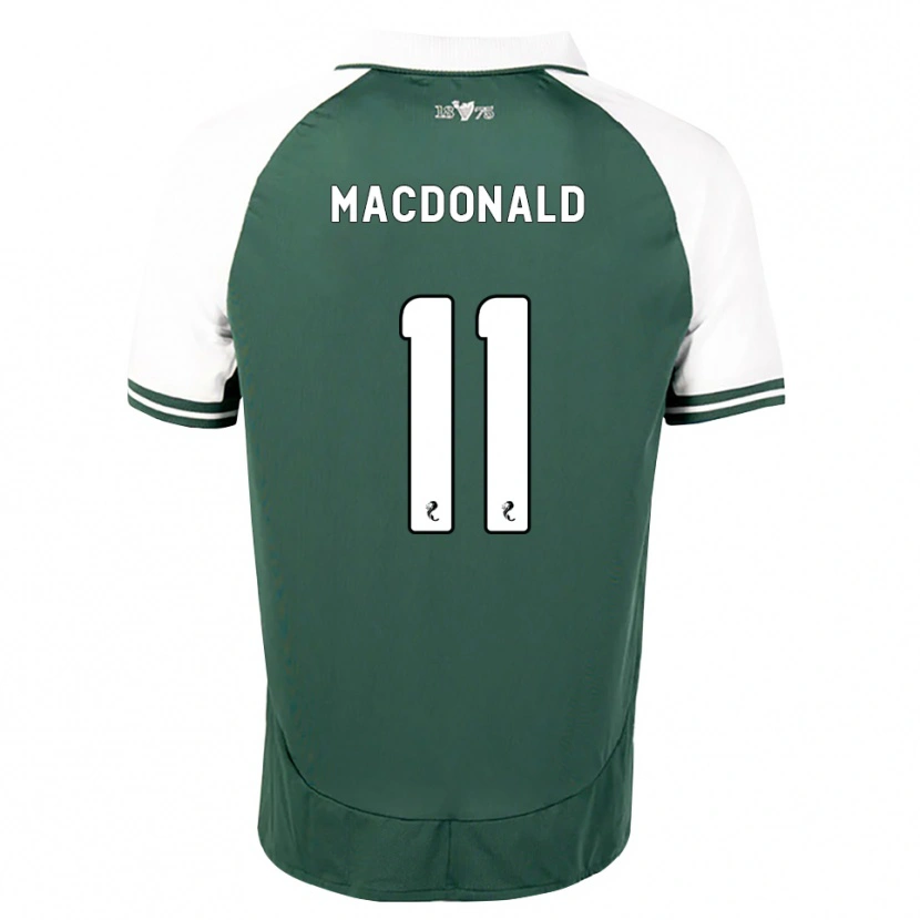 Danxen Homem Camisola Callum Macdonald #11 Verde Mar Branco Principal 2026/27 Camisa