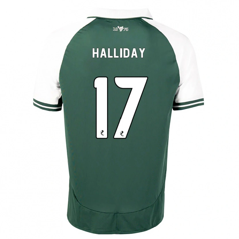 Danxen Homem Camisola Grant Halliday #17 Verde Mar Branco Principal 2026/27 Camisa
