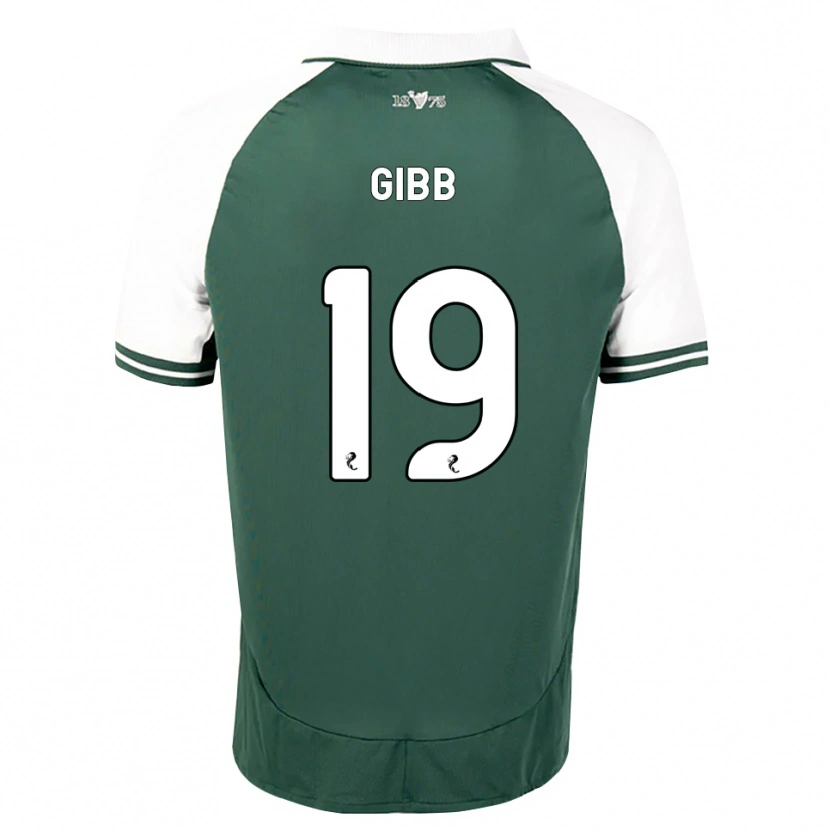 Danxen Homem Camisola Caley Gibb #19 Verde Mar Branco Principal 2026/27 Camisa