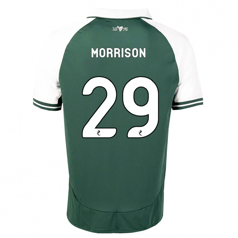 Danxen Homem Camisola Kirsty Morrison #29 Verde Mar Branco Principal 2026/27 Camisa