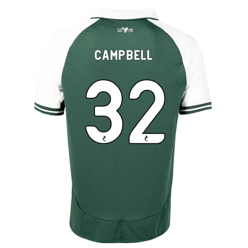 Danxen Homem Camisola Josh Campbell #32 Verde Mar Branco Principal 2026/27 Camisa