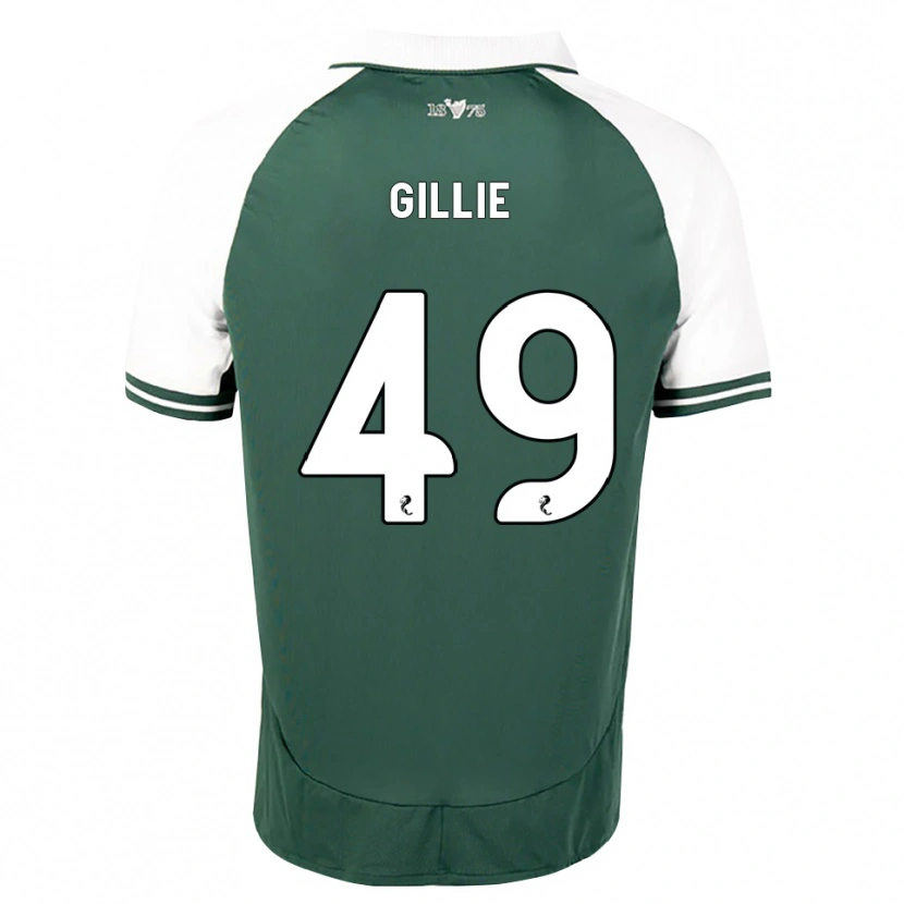 Danxen Homem Camisola Lewis Gillie #49 Verde Mar Branco Principal 2026/27 Camisa