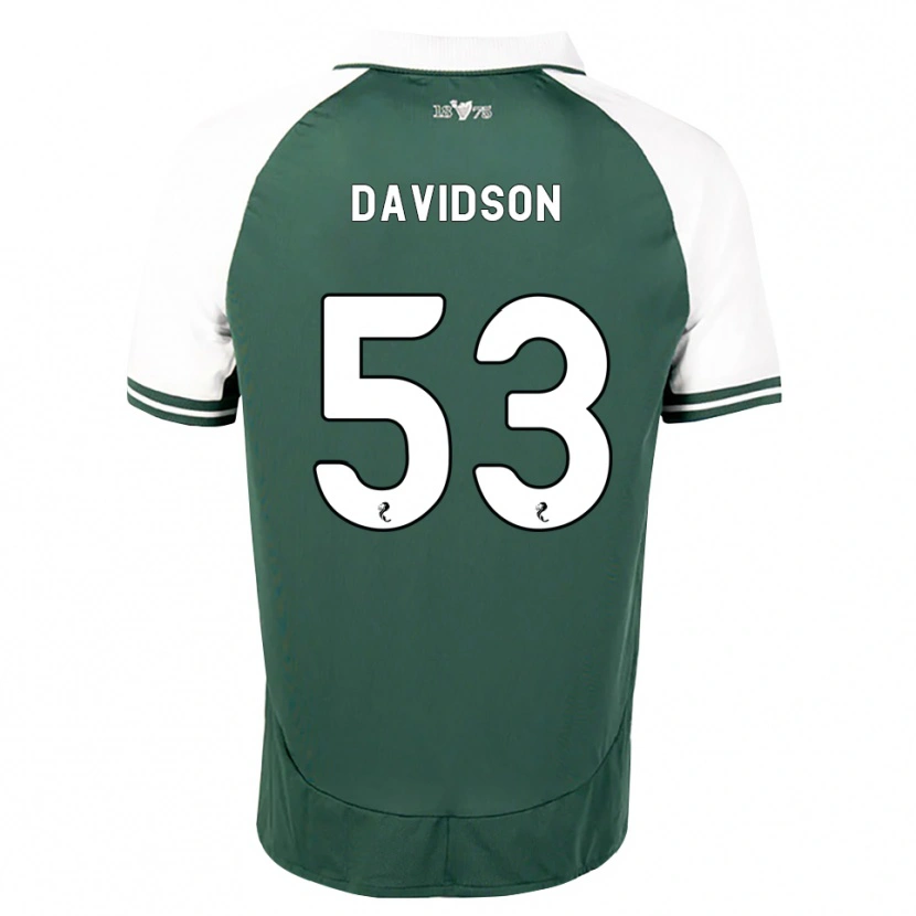 Danxen Homem Camisola Luke Davidson #53 Verde Mar Branco Principal 2026/27 Camisa
