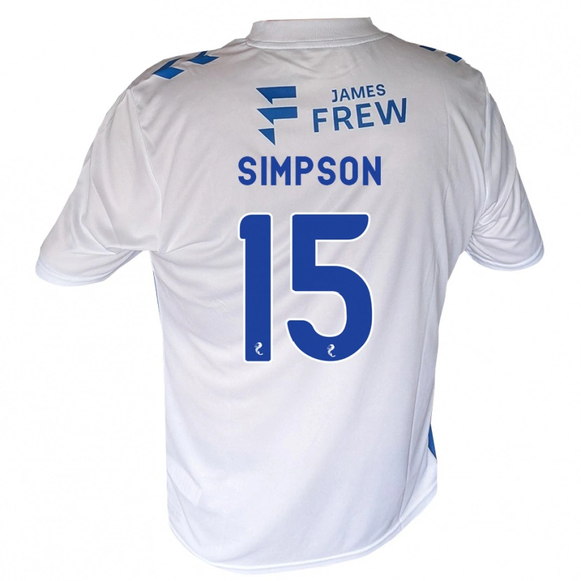 Danxen Homem Camisola Noah Simpson #15 Azul Real Branco Principal 2026/27 Camisa