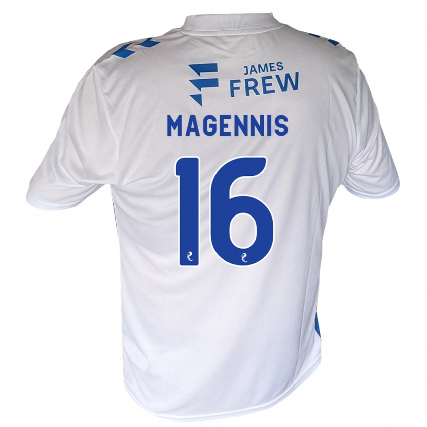 Danxen Homem Camisola Kyle Magennis #16 Azul Real Branco Principal 2026/27 Camisa