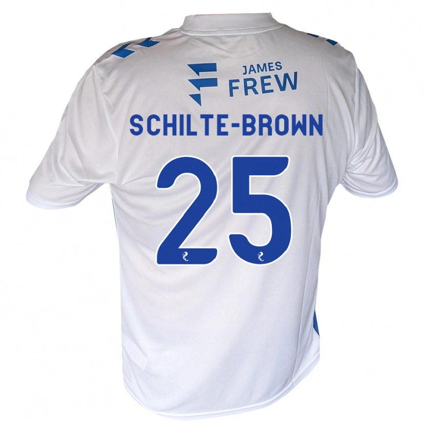 Danxen Homem Camisola Ethan Schilte-Brown #25 Azul Real Branco Principal 2026/27 Camisa