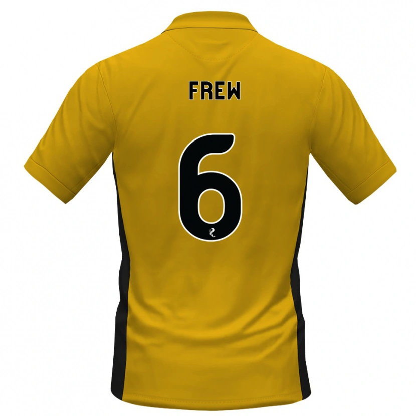 Danxen Homem Camisola Natasha Frew #6 Laranja Preto Principal 2026/27 Camisa