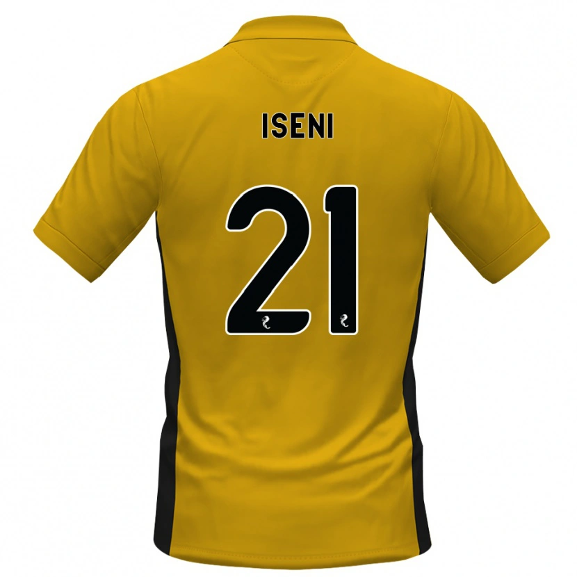 Danxen Homem Camisola Besir Iseni #21 Laranja Preto Principal 2026/27 Camisa
