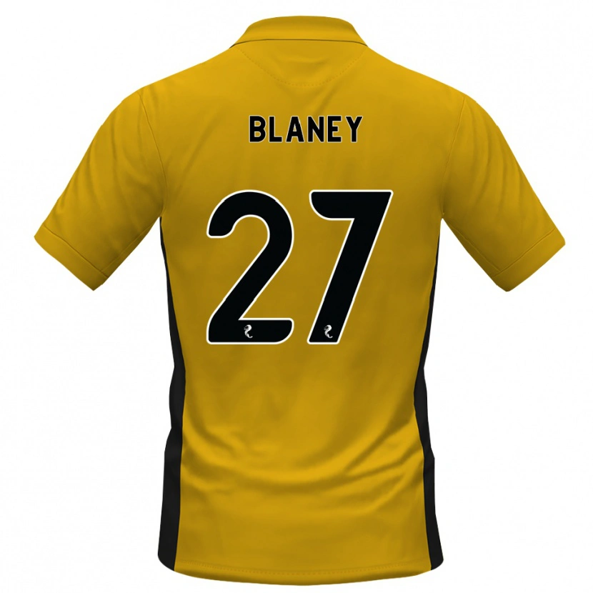 Danxen Homem Camisola Shane Blaney #27 Laranja Preto Principal 2026/27 Camisa