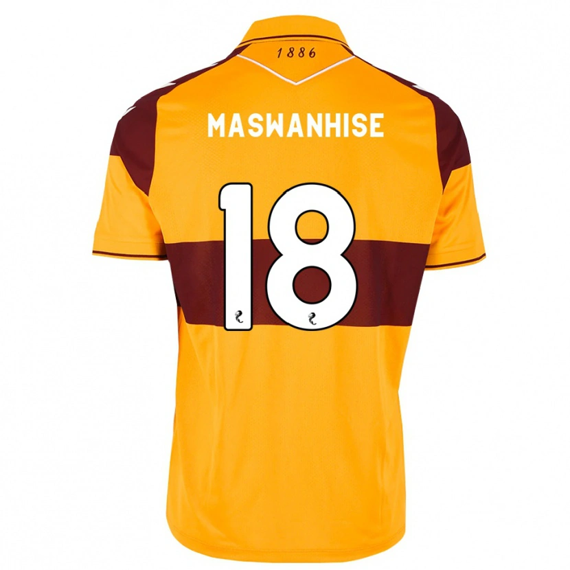 Danxen Homem Camisola Tawanda Maswanhise #18 Marrom Laranja Principal 2026/27 Camisa