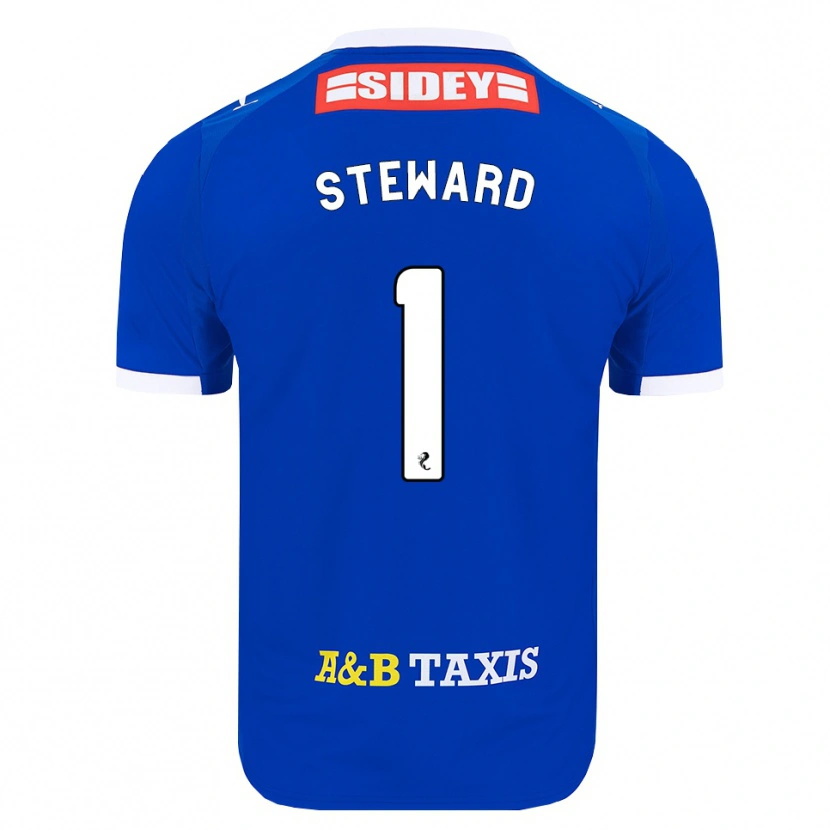 Danxen Homem Camisola Toby Steward #1 Azul Vermelho Amarelo Principal 2026/27 Camisa