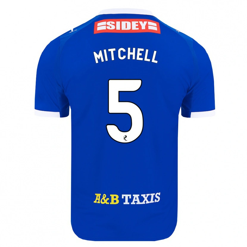 Danxen Homem Camisola Zach Mitchell #5 Azul Vermelho Amarelo Principal 2026/27 Camisa