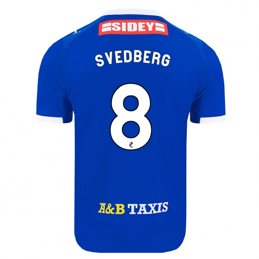 Danxen Homem Camisola Jonathan Svedberg #8 Azul Vermelho Amarelo Principal 2026/27 Camisa
