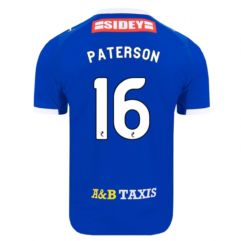 Danxen Homem Camisola Megan Paterson #16 Azul Vermelho Amarelo Principal 2026/27 Camisa