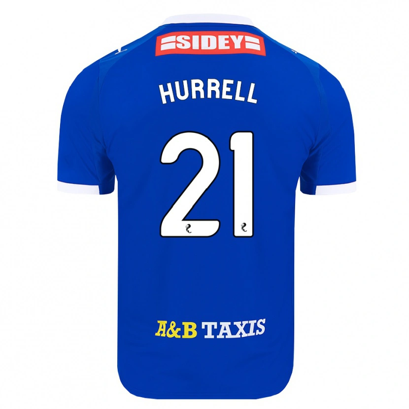 Danxen Homem Camisola Olivia Hurrell #21 Azul Vermelho Amarelo Principal 2026/27 Camisa