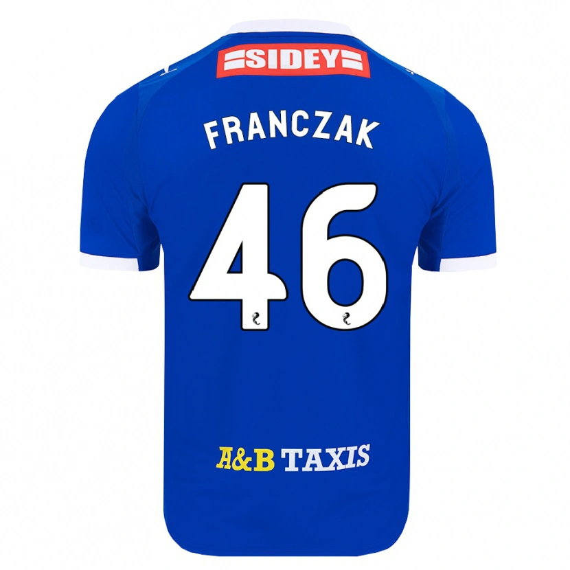 Danxen Homem Camisola Franciszek Franczak #46 Azul Vermelho Amarelo Principal 2026/27 Camisa