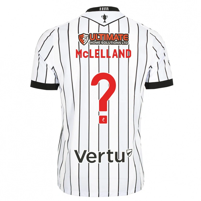 Danxen Homem Camisola Kenzie Mclelland #0 Branco Preto Vermelho Principal 2026/27 Camisa