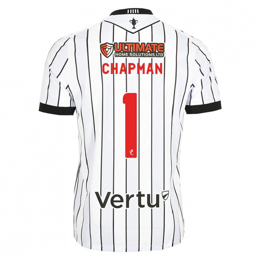 Danxen Homem Camisola Jacob Chapman #1 Branco Preto Vermelho Principal 2026/27 Camisa