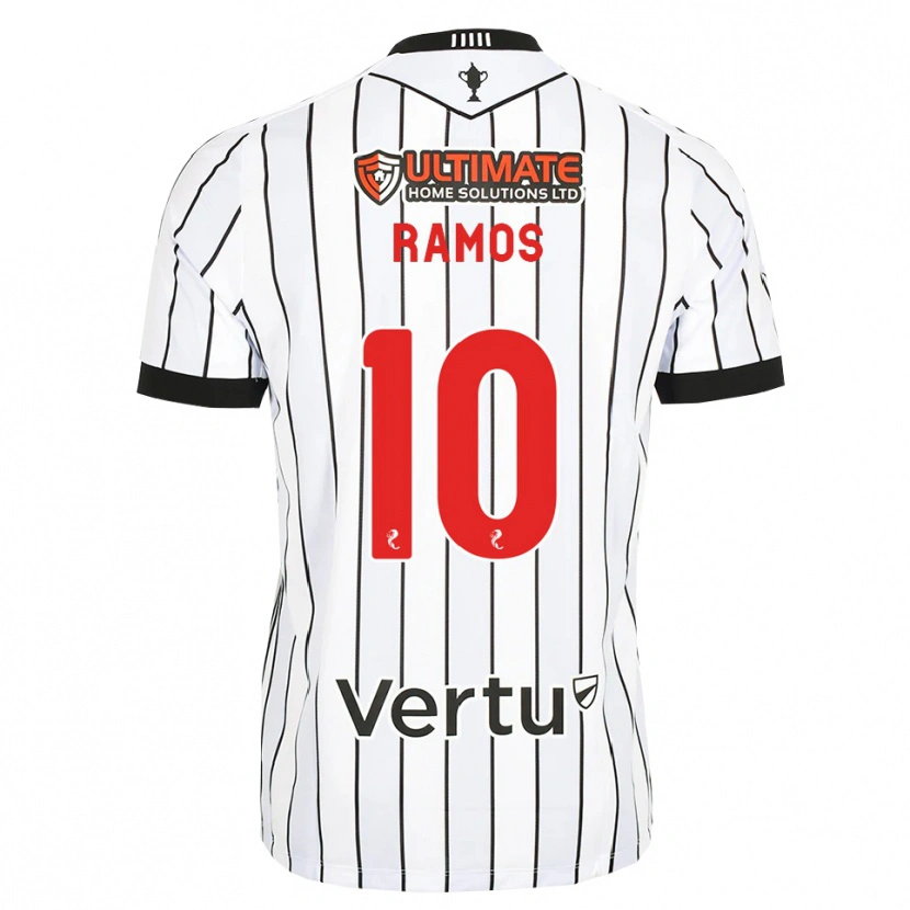 Danxen Homem Camisola Samuel Ramos #10 Branco Preto Vermelho Principal 2026/27 Camisa