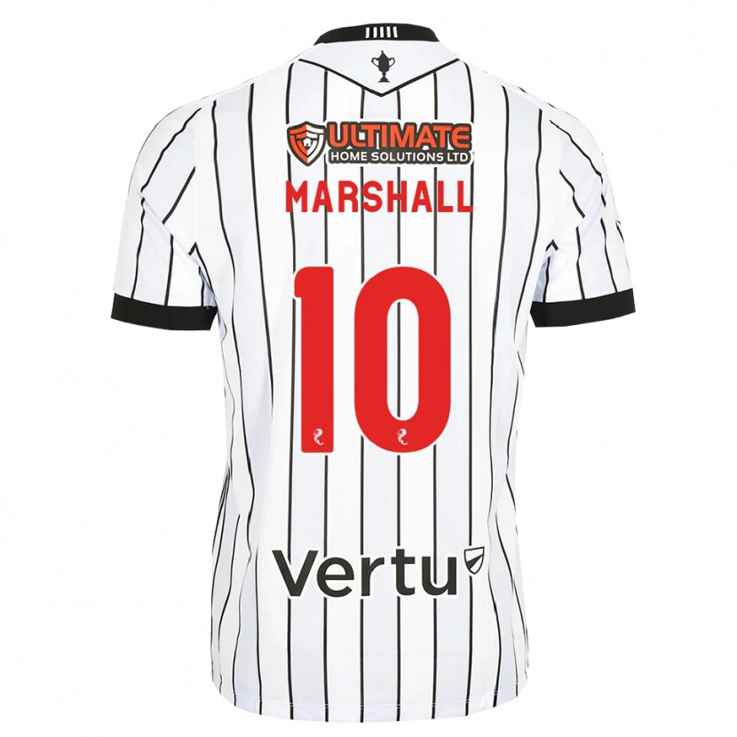 Danxen Homem Camisola Lewis Marshall #10 Branco Preto Vermelho Principal 2026/27 Camisa