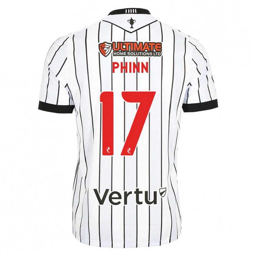 Danxen Homem Camisola Shaun Phinn #17 Branco Preto Vermelho Principal 2026/27 Camisa