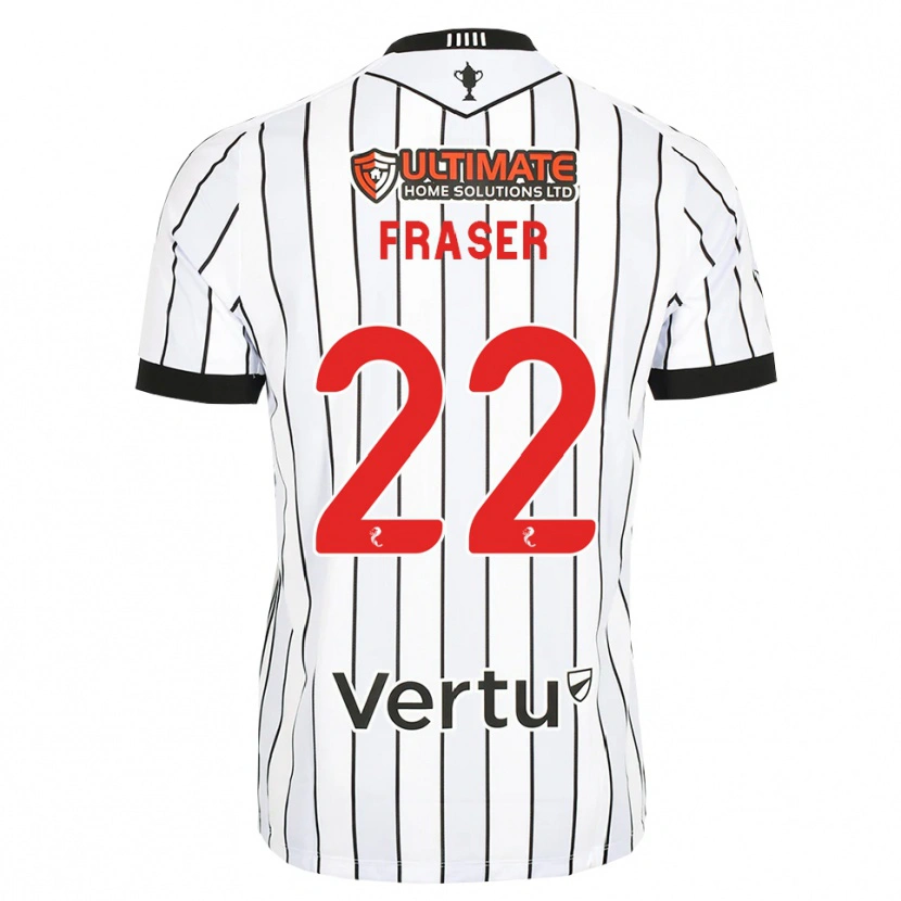 Danxen Homem Camisola Marcus Fraser #22 Branco Preto Vermelho Principal 2026/27 Camisa