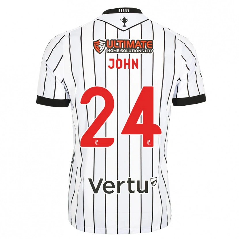 Danxen Homem Camisola Declan John #24 Branco Preto Vermelho Principal 2026/27 Camisa