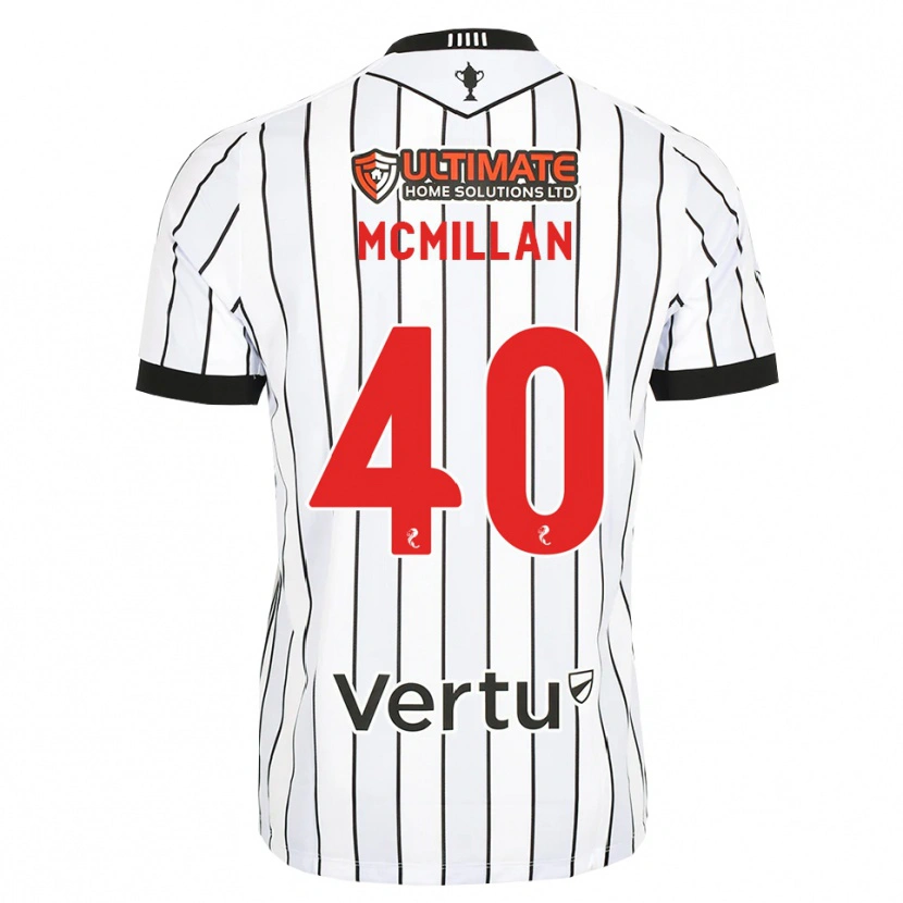 Danxen Homem Camisola Caiden Mcmillan #40 Branco Preto Vermelho Principal 2026/27 Camisa