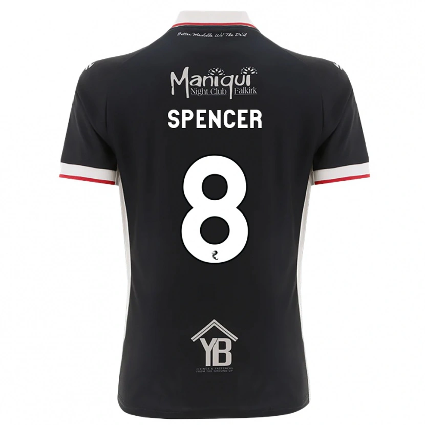 Danxen Homem Camisola Brad Spencer #8 Preto Branco Vermelho Principal 2026/27 Camisa