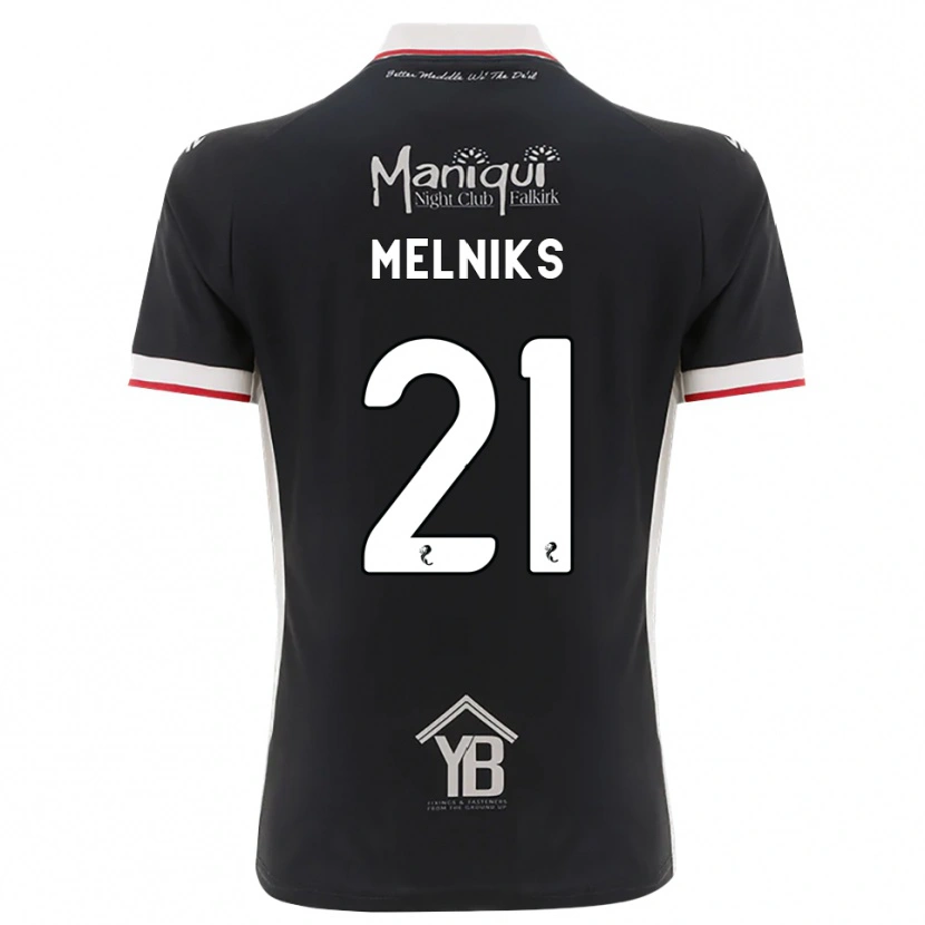 Danxen Homem Camisola Deniss Melniks #21 Preto Branco Vermelho Principal 2026/27 Camisa