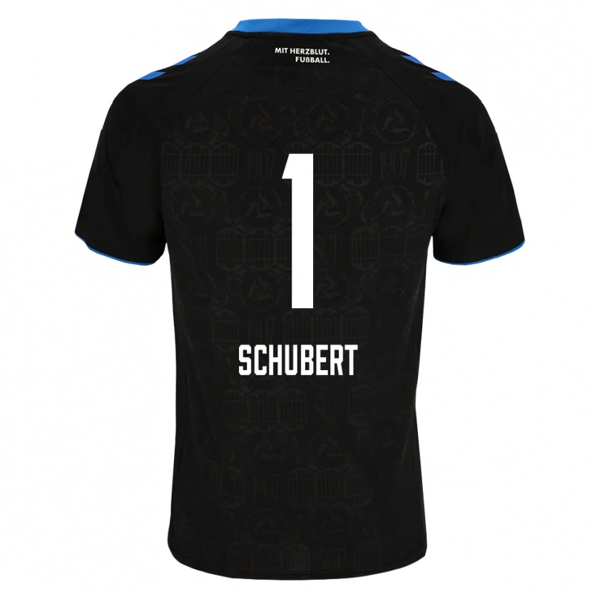 Danxen Homem Camisola Markus Schubert #1 Preto Branco Vermelho Principal 2026/27 Camisa