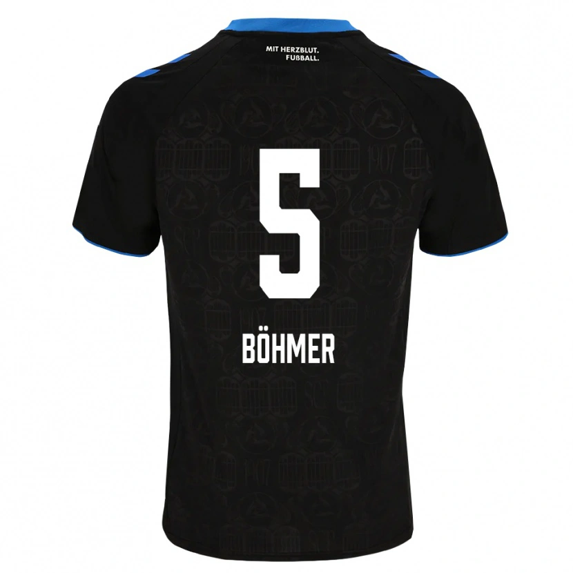 Danxen Homem Camisola Tim Böhmer #5 Preto Branco Vermelho Principal 2026/27 Camisa