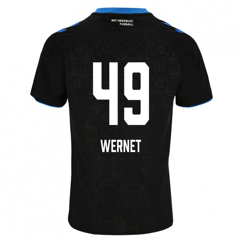 Danxen Homem Camisola Vigo Wernet #49 Preto Branco Vermelho Principal 2026/27 Camisa