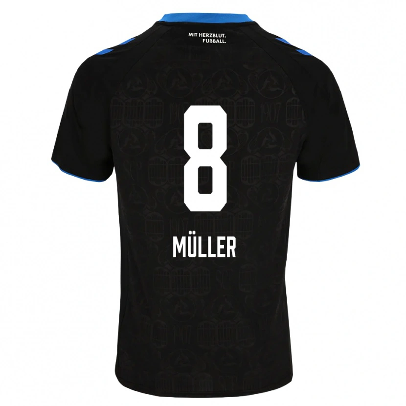 Danxen Homem Camisola Carlos Müller #8 Preto Branco Vermelho Principal 2026/27 Camisa
