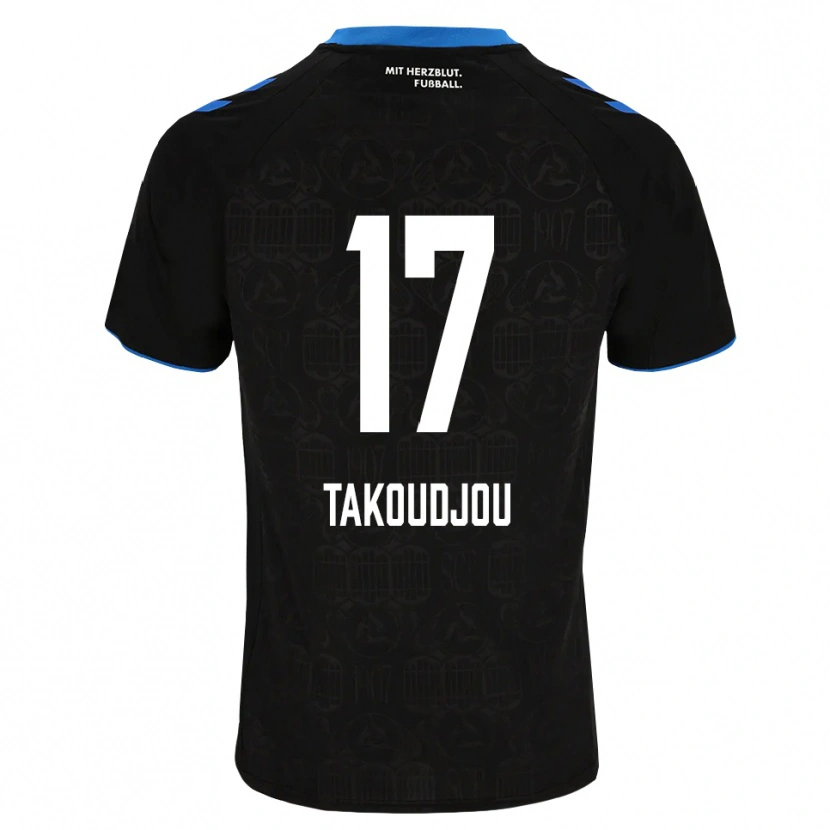 Danxen Homem Camisola Alan Takoudjou Somolinos #17 Preto Branco Vermelho Principal 2026/27 Camisa