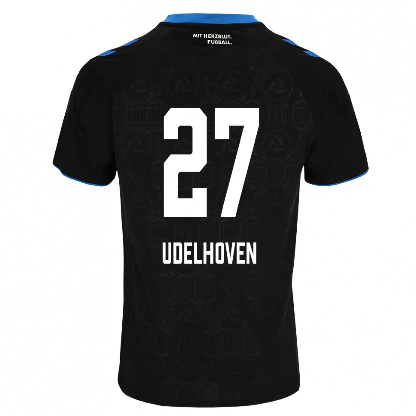 Danxen Homem Camisola Joel Udelhoven #27 Preto Branco Vermelho Principal 2026/27 Camisa