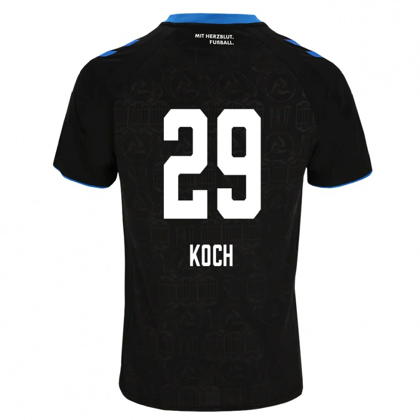 Danxen Homem Camisola Henrik Koch #29 Preto Branco Vermelho Principal 2026/27 Camisa