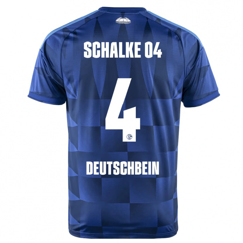 Danxen Homem Camisola Lasse Deutschbein #4 Azul Escuro Amarelo Branco Principal 2026/27 Camisa