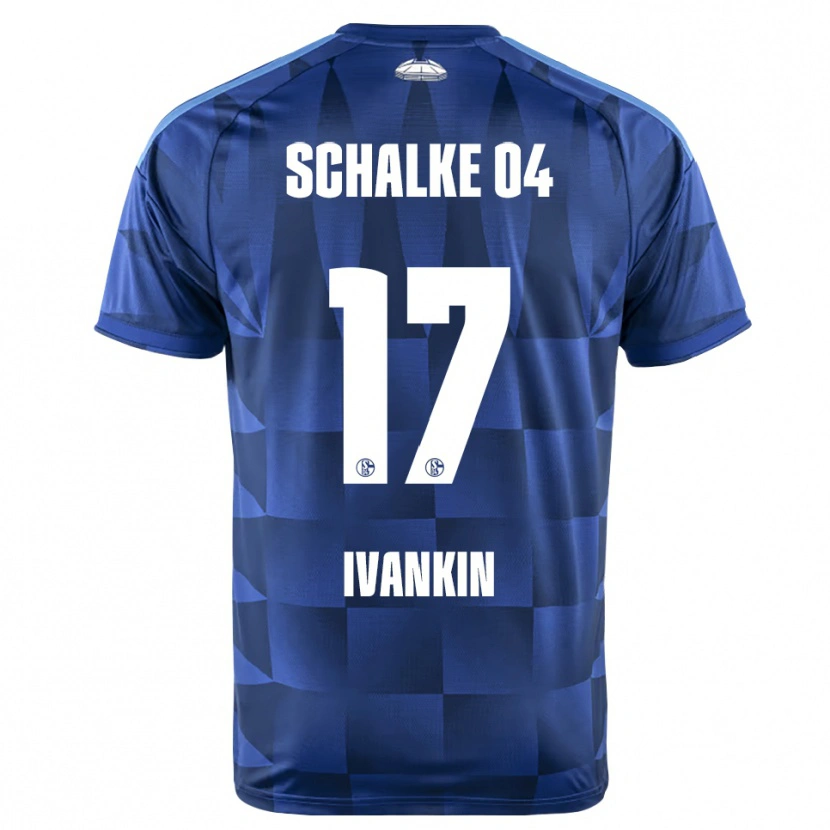 Danxen Homem Camisola Alexander Ivankin #17 Azul Escuro Amarelo Branco Principal 2026/27 Camisa