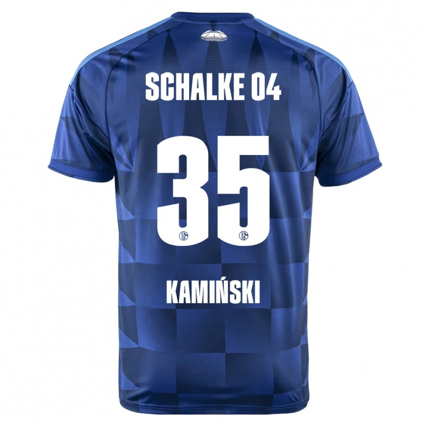 Danxen Homem Camisola Marcin Kaminski #35 Azul Escuro Amarelo Branco Principal 2026/27 Camisa
