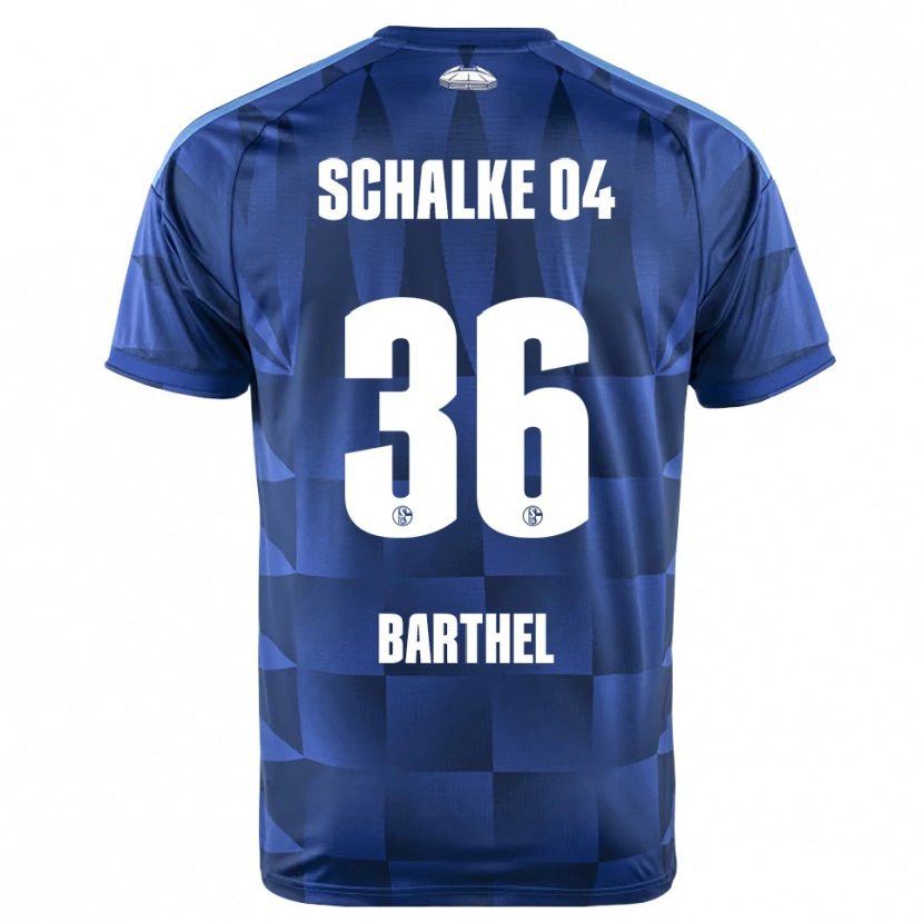 Danxen Homem Camisola Niklas Barthel #36 Azul Escuro Amarelo Branco Principal 2026/27 Camisa