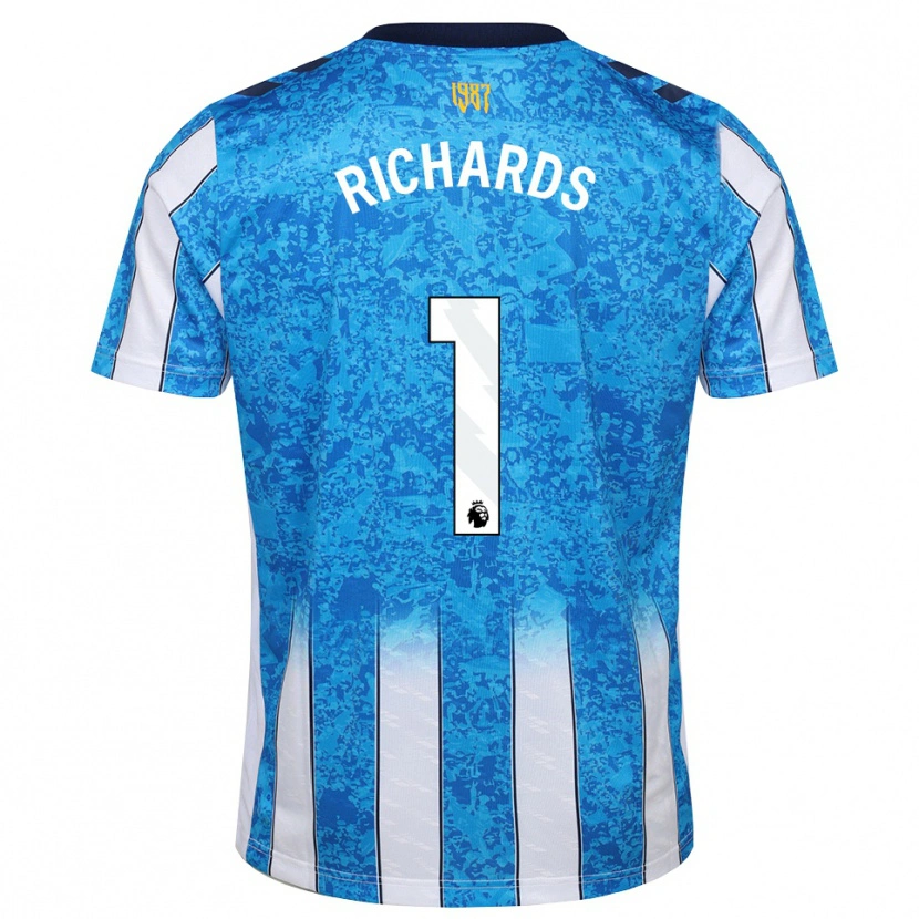 Danxen Homem Camisola Oscar Richards #1 Branco Azul Laranja Principal 2026/27 Camisa